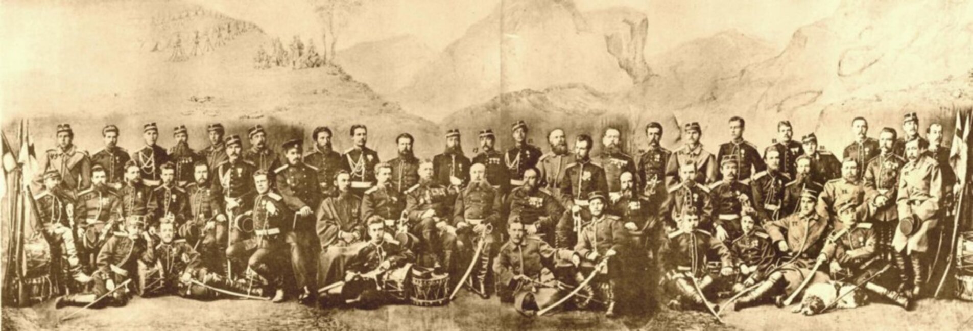 Офицерите от 138 Болховски полк, участвали в Руско-турската война 1877 – 1878 година.