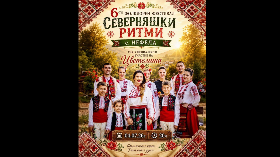 Фолклорен фестивал ще се проведе в село Нефела