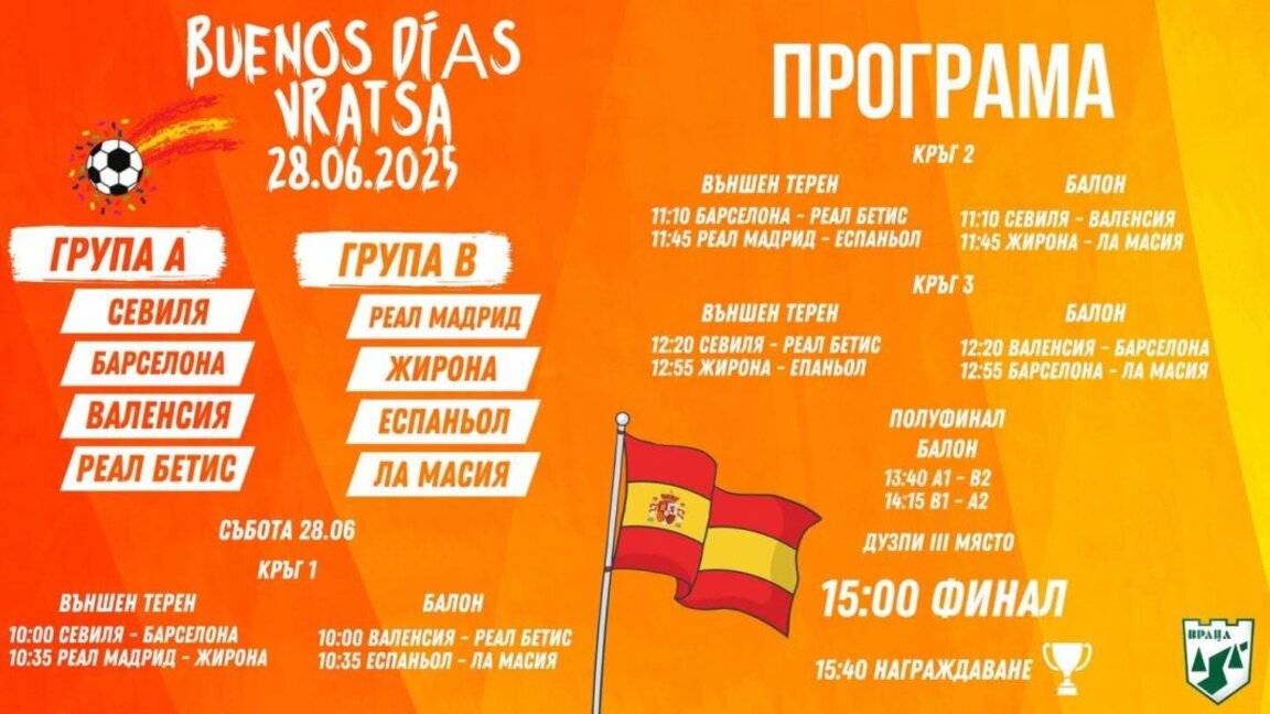 Испански футболен турнир във Враца