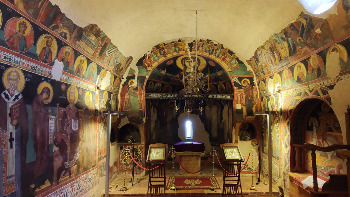 Един от храмовете на Кремиковския манастир край София