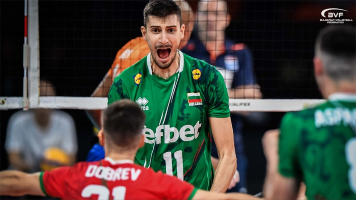 Bulgaria’s national volleyball team defeats the Netherlands in Olympic qualification tournament in China