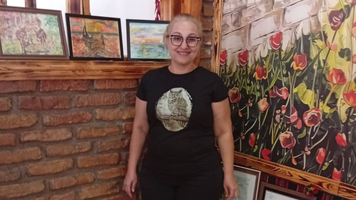 Станка Вълчанова на последната импровизирана изложба