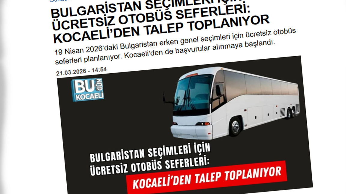 Безплатен транспорт за гласоподаватели от Турция за вота