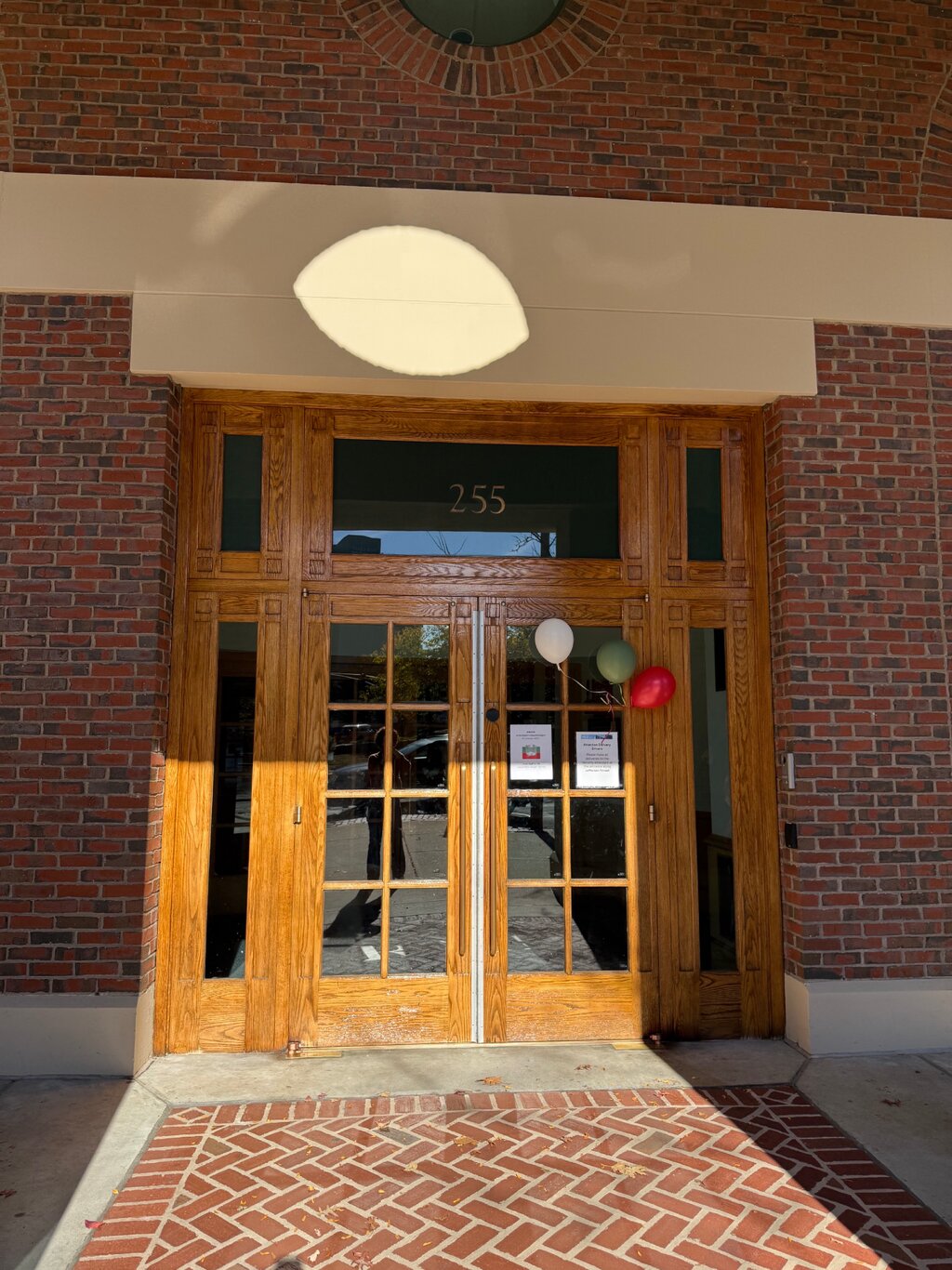 The polling station in Boston/Newton
