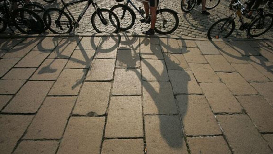 Sofia Bike Relay in city centre on Independence Day