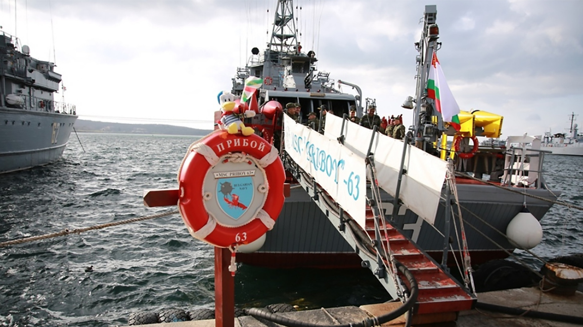 Minesweeper Priboy takes up watch in the Black Sea to protect ships from mines