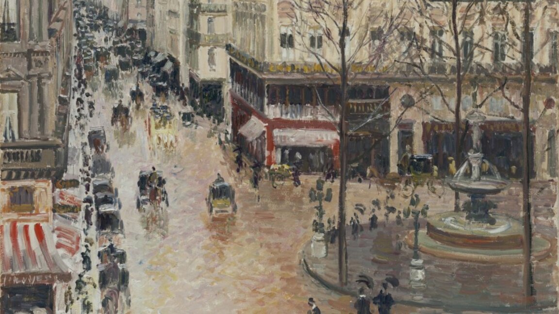 Rue Saint-Honoré in the Afternoon. Effect of Rain