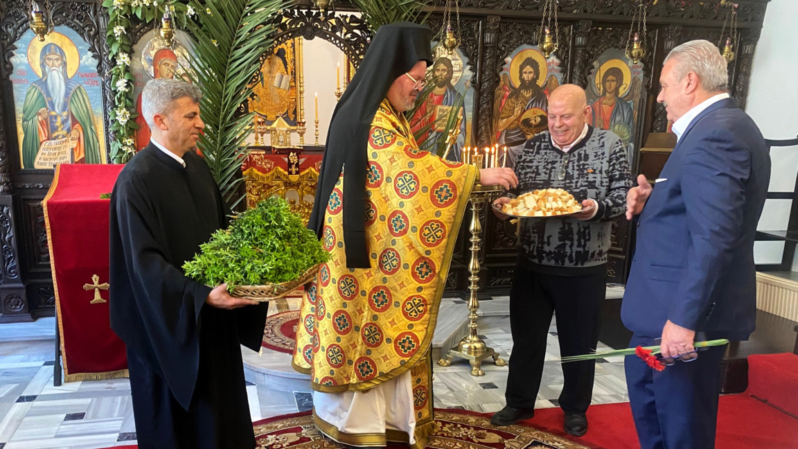 Преди страстната седмица в българската екзархия в Истанбул празнуваха Цветница
