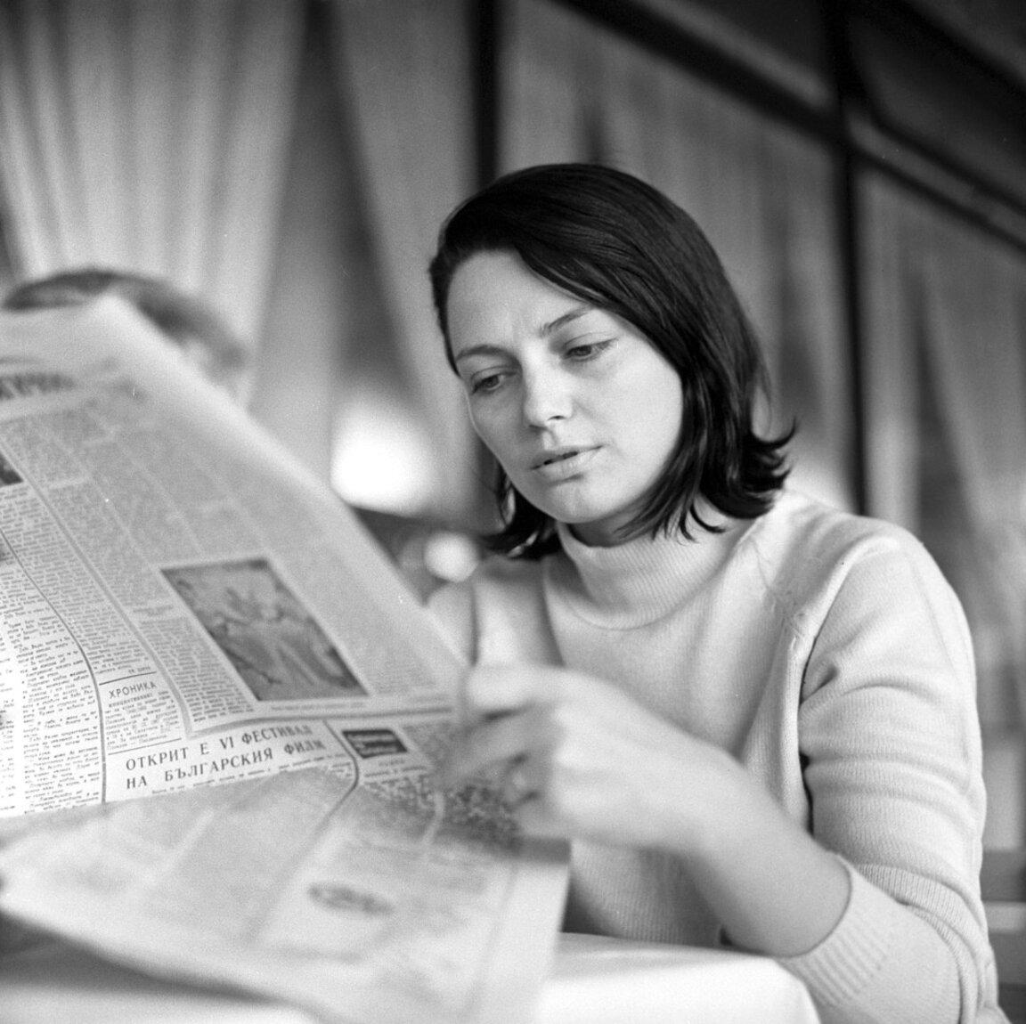 Невена Коканова на шестия Фестивал на българския филм във Варна, 1967 г.