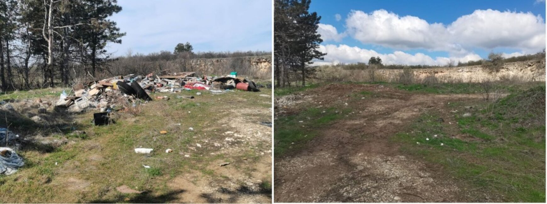 Сметище - преди и след