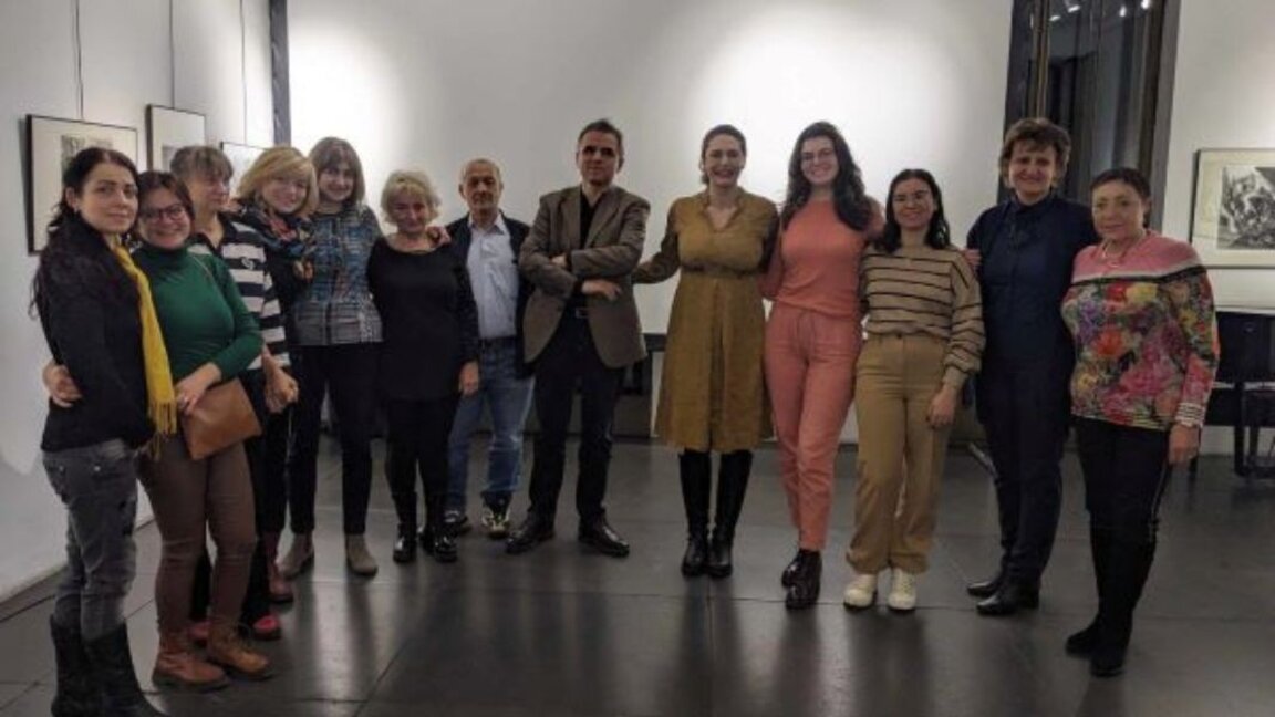 Martina Șopov-Ianev cu participanții la filme