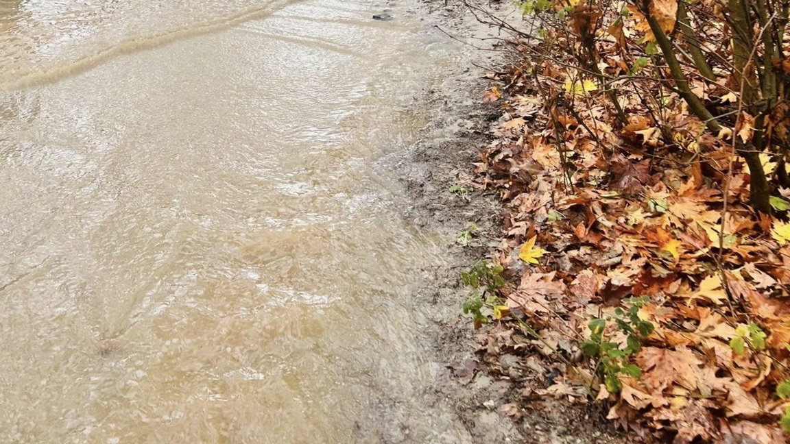 Наводнен участък в Ямболско