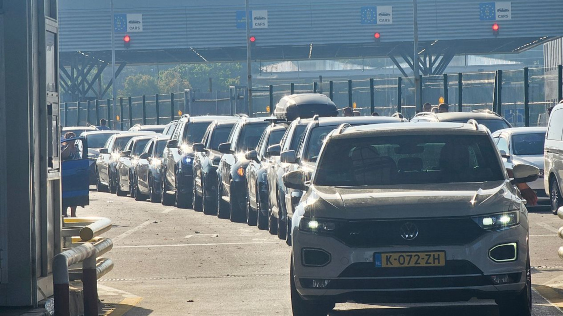 Starker Verkehr am Grenzübergang „Kapitan Andreewo“