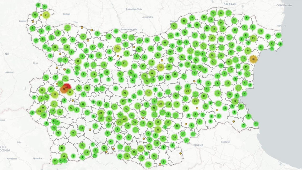 Първа дигитална карта на народните читалища в България