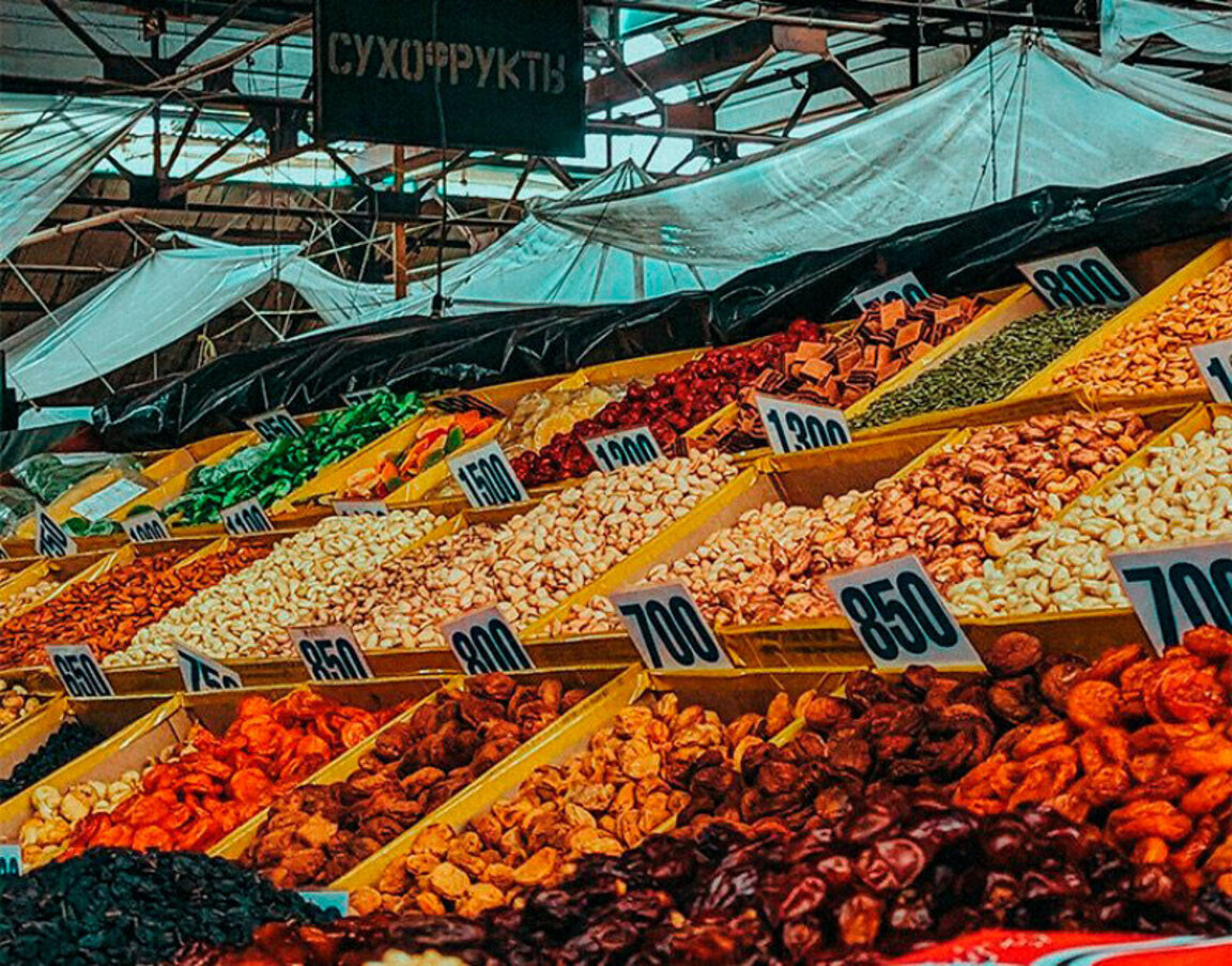 На пазар и битак в Бишкек