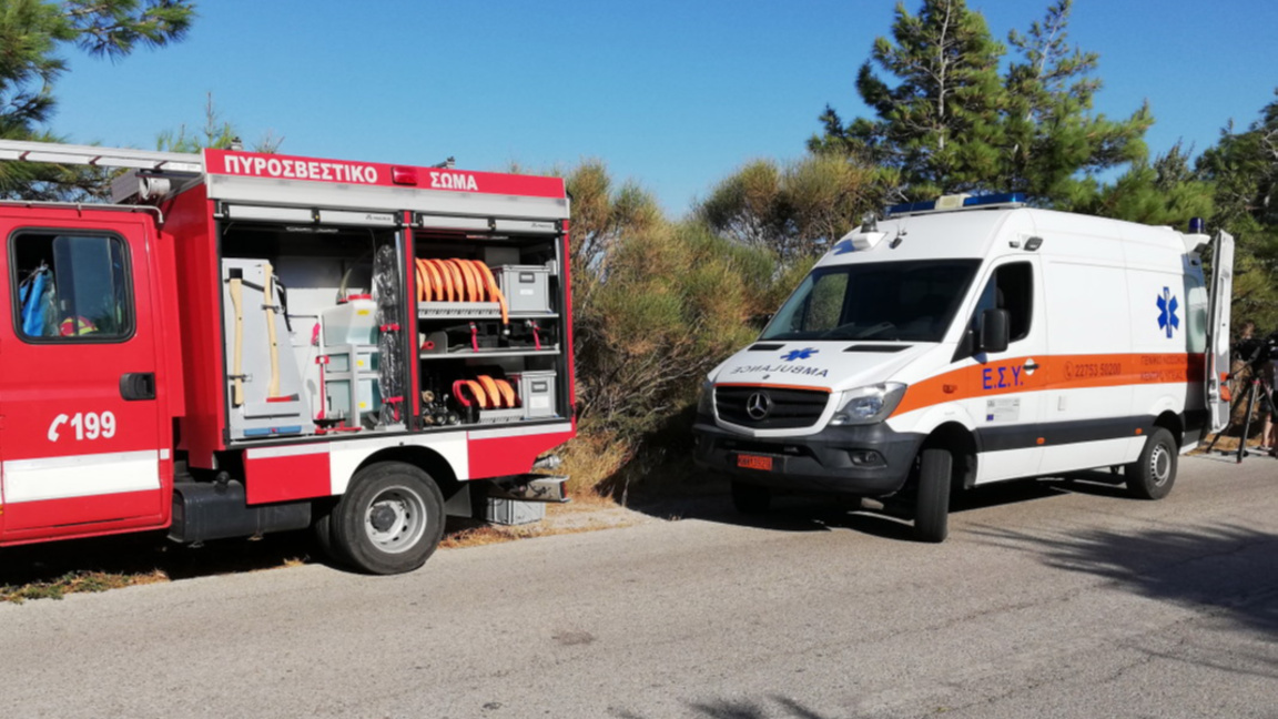 Камион с българска регистрация се е запалил на магистралата край Солун