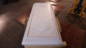 The sarcophagus for Tsar Samuel of Bulgaria is now at the St Sofia Basilica
