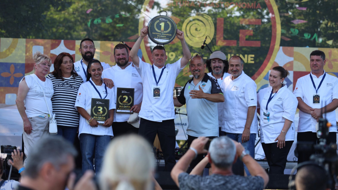 Nikolay Genchev representa a Bulgaria en la final del Campeonato de Paella