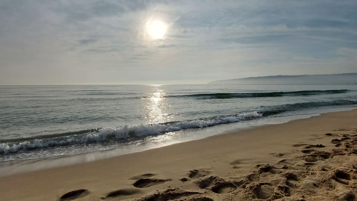 Море, зимна Варна, плажът през януари