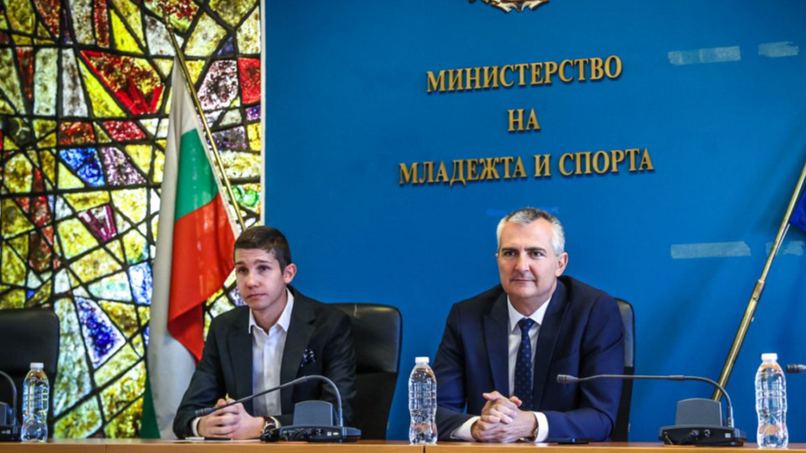 Министър Илиев и Мартин Атанасов.