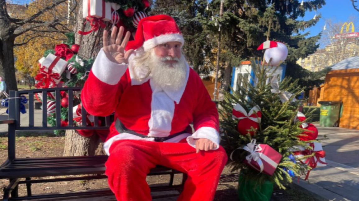 Коледна звезда в Русе