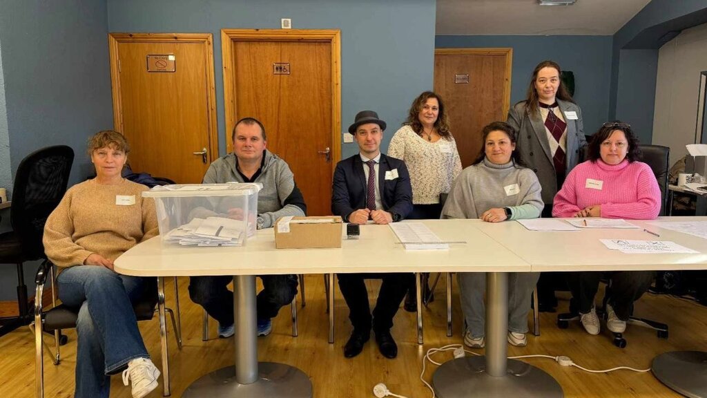 Polling station in Tullamore