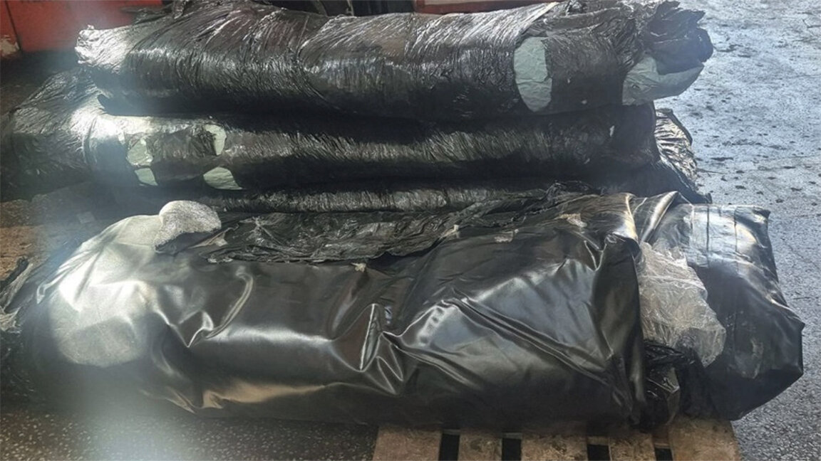 Inflatable boats used to transport migrants across the English Channel seized at border with Turkey
