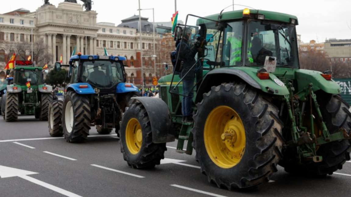 Испански земеделци на протест заради цените на горивата 