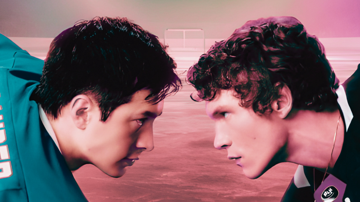 Част от постера на сериала Heated Rivalry