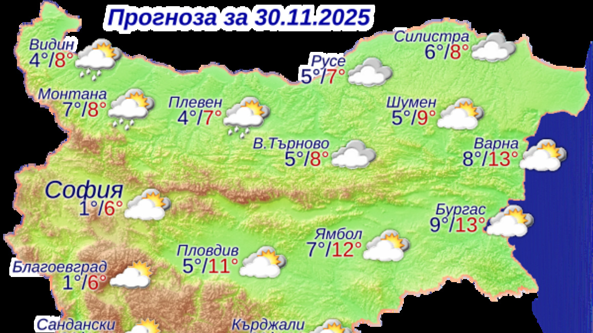Дъждовете спират, облачността намалява