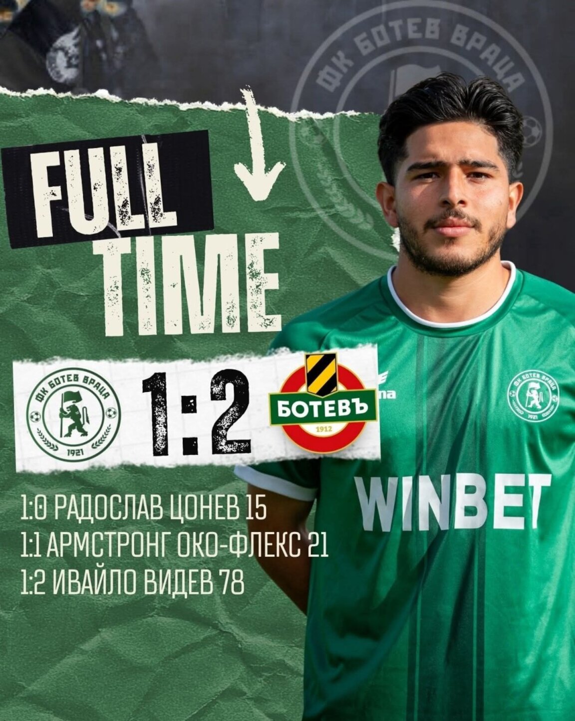 Ботев (Враца) отстъпи у дома с 1:2 на съименника си от Пловдив