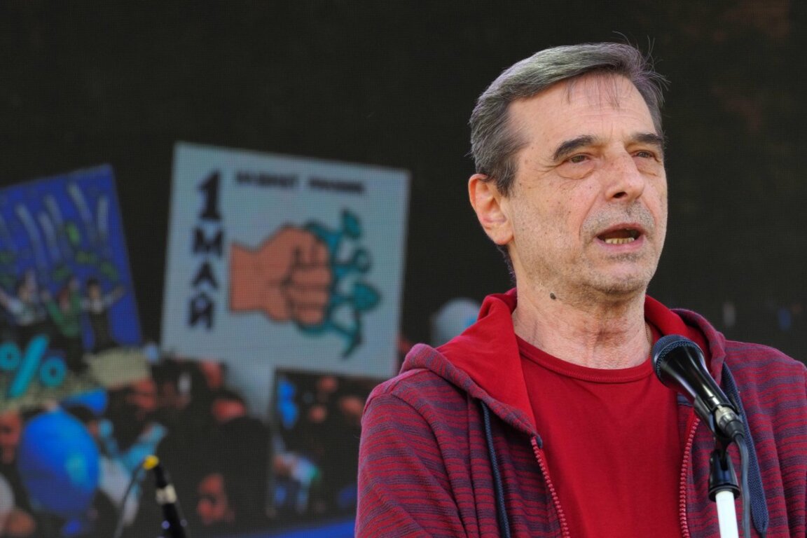 Dimitar Manolov, président du syndicat "Podkrépa"