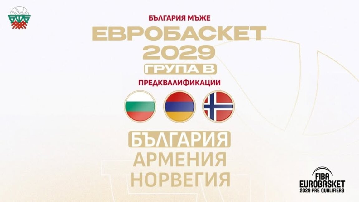 Знаем съперниците си за Евробаскет 2029