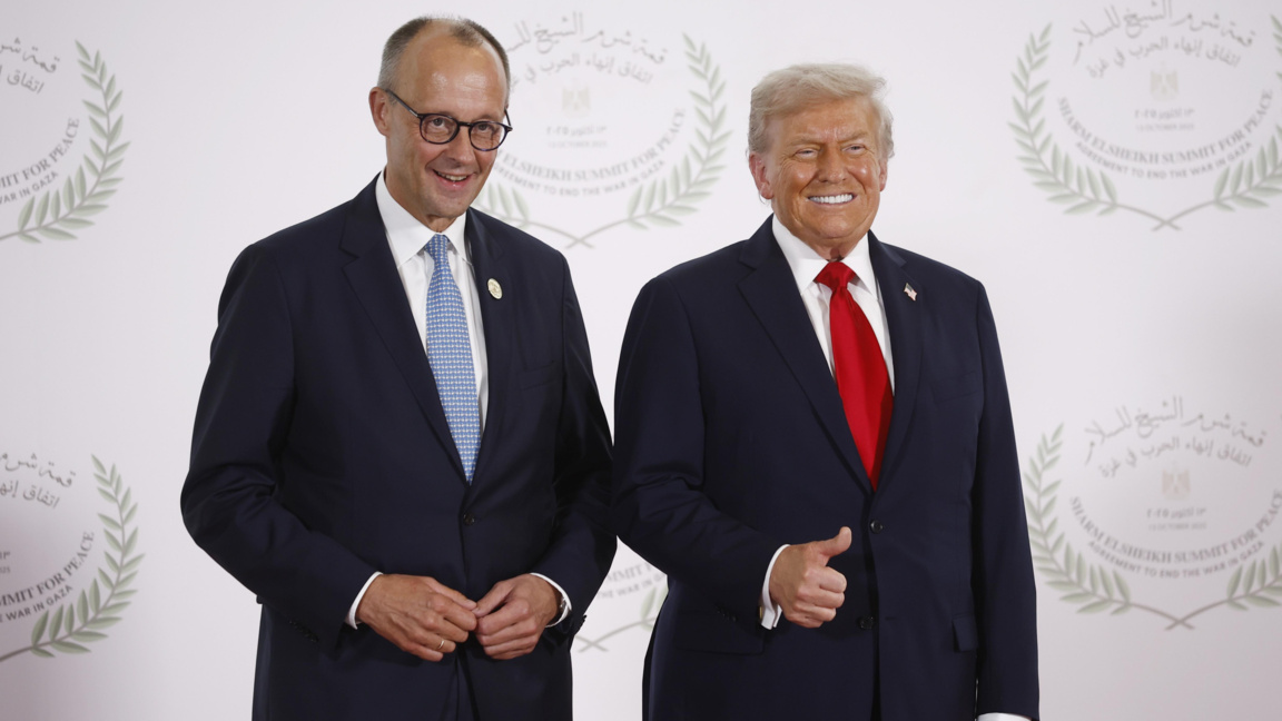 Канцлерът на Германия Фридрих Мерц и президентът на САЩ Доналд Тръмп