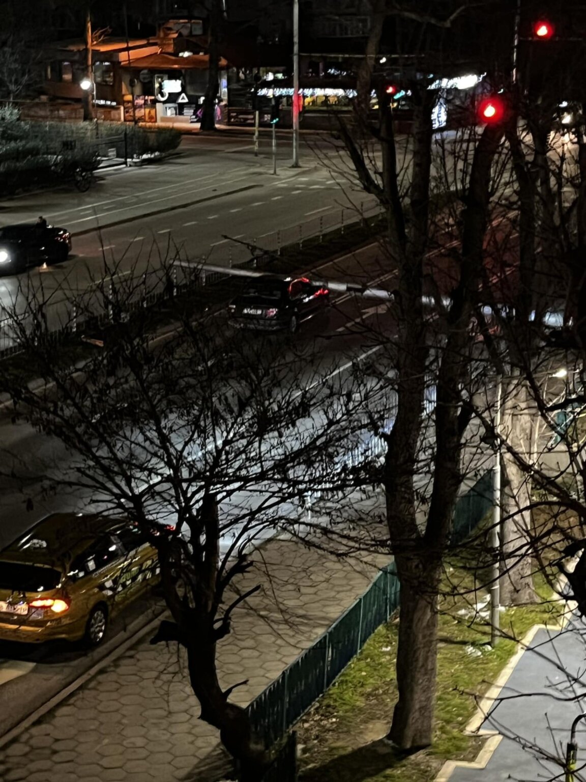 Стълб падна върху автомобил на бул. "Сливница"