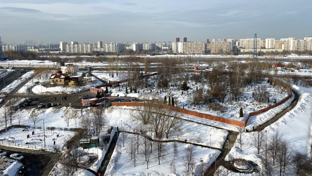 Гробищният кмоплекс, където погребват руския опозиционен лидер Алексей Навални