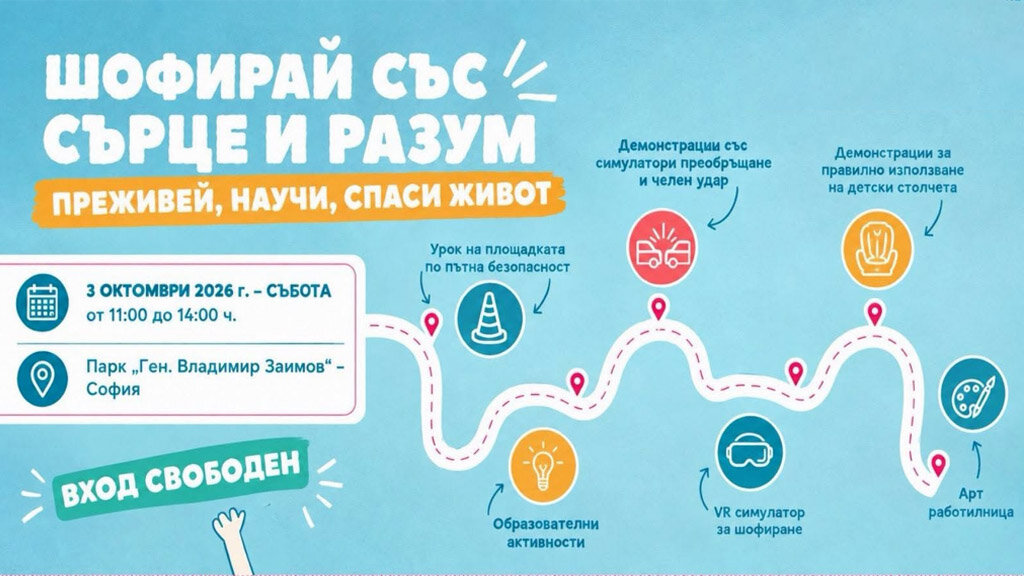 За пътната безопасност - чрез игри, симулатори, демонстрации и съвети