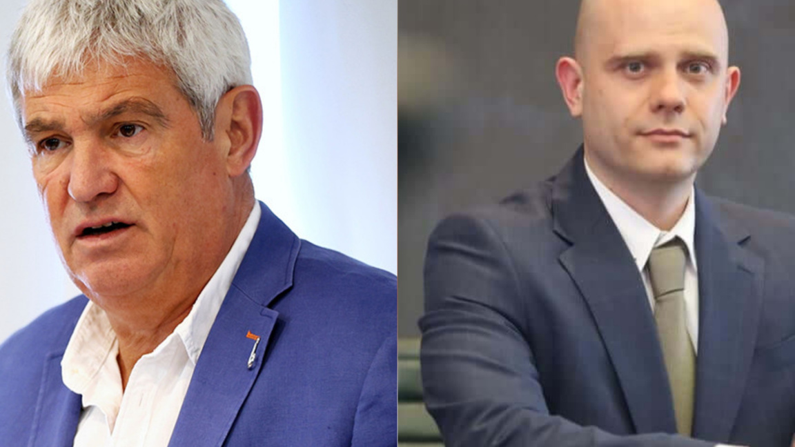 Plamen Dimitrov (stânga) de la KNSB și Boian Nikolaev (dreaptă)‌ de la KRIB