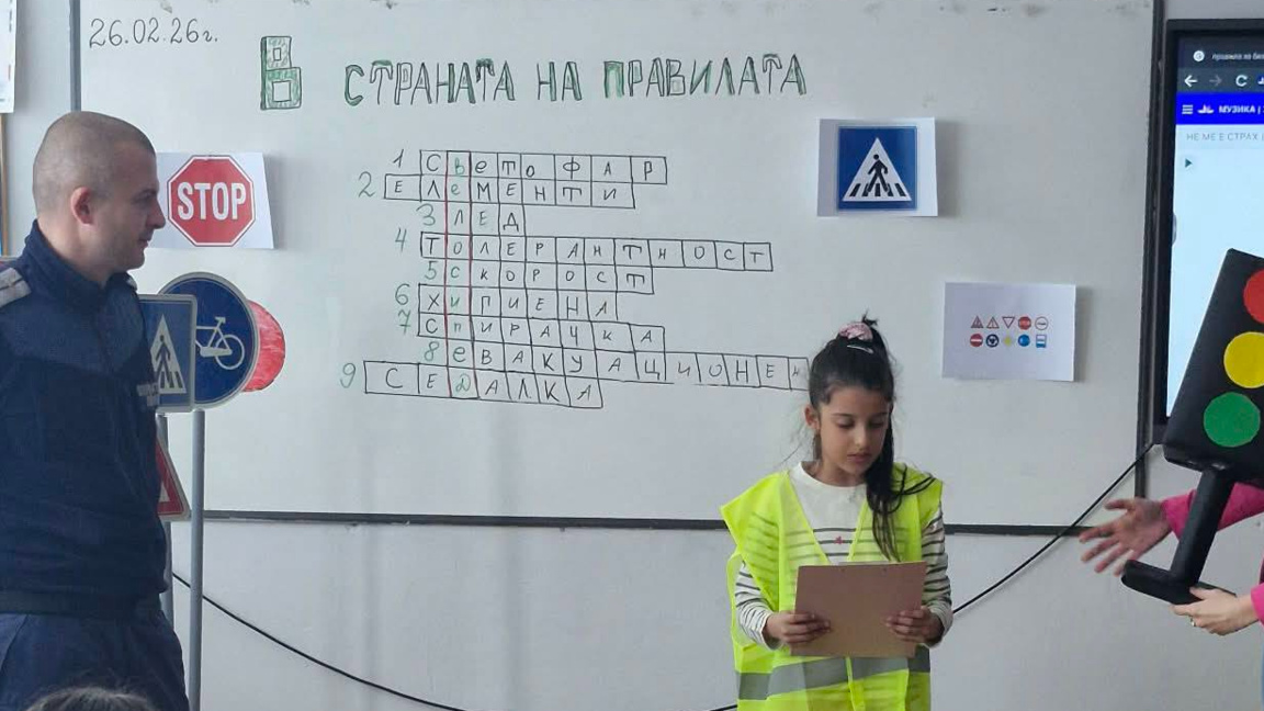 Тематична среща по безопасност на движението с мездренски ученици