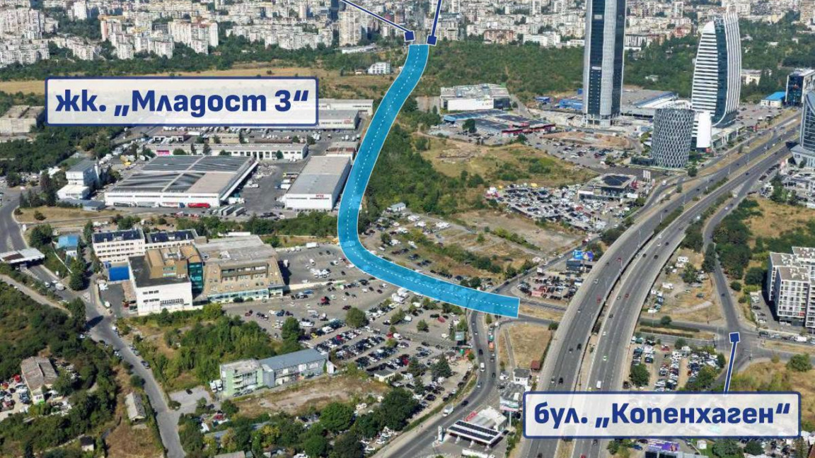 Изграждат новия бул. "Копенхаген" за по-малко от година