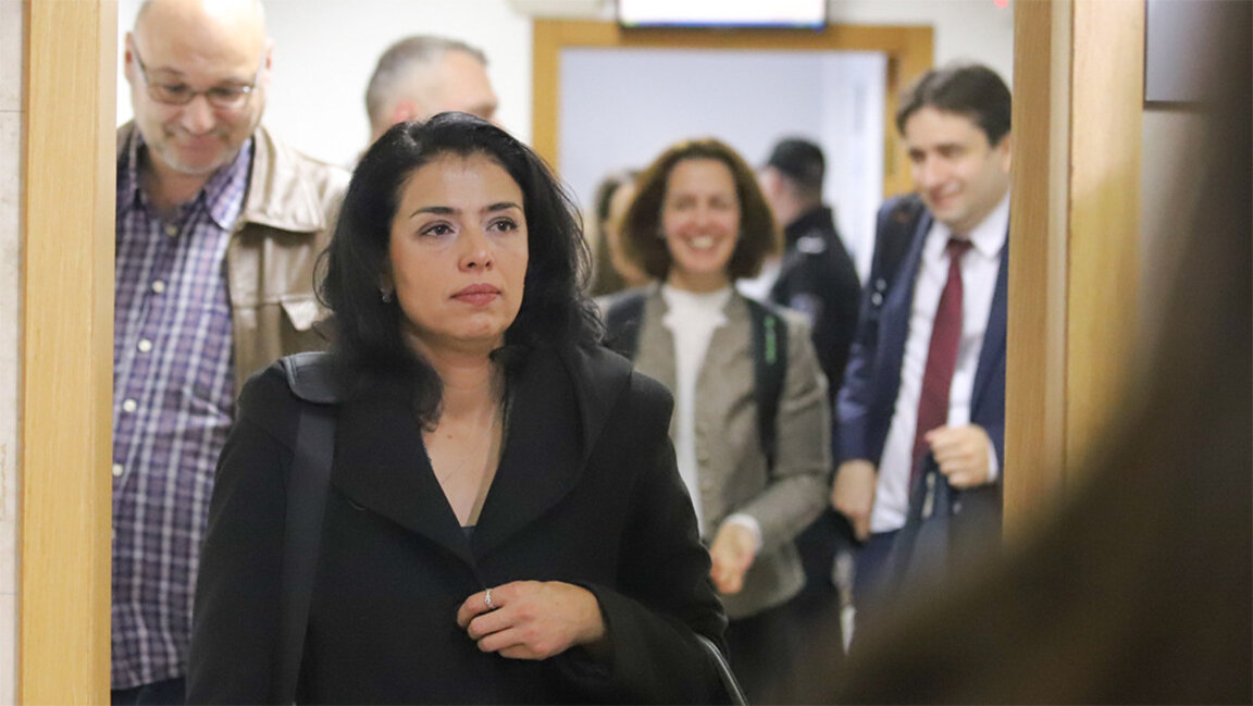 Vanya Grigorova at the Sofia Administrative Court, 17 November, 2023