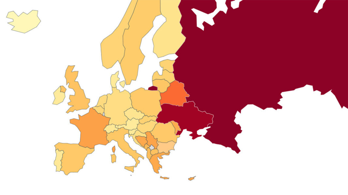 Bulgaria is 21st safest country out of 38 countries in Europe
