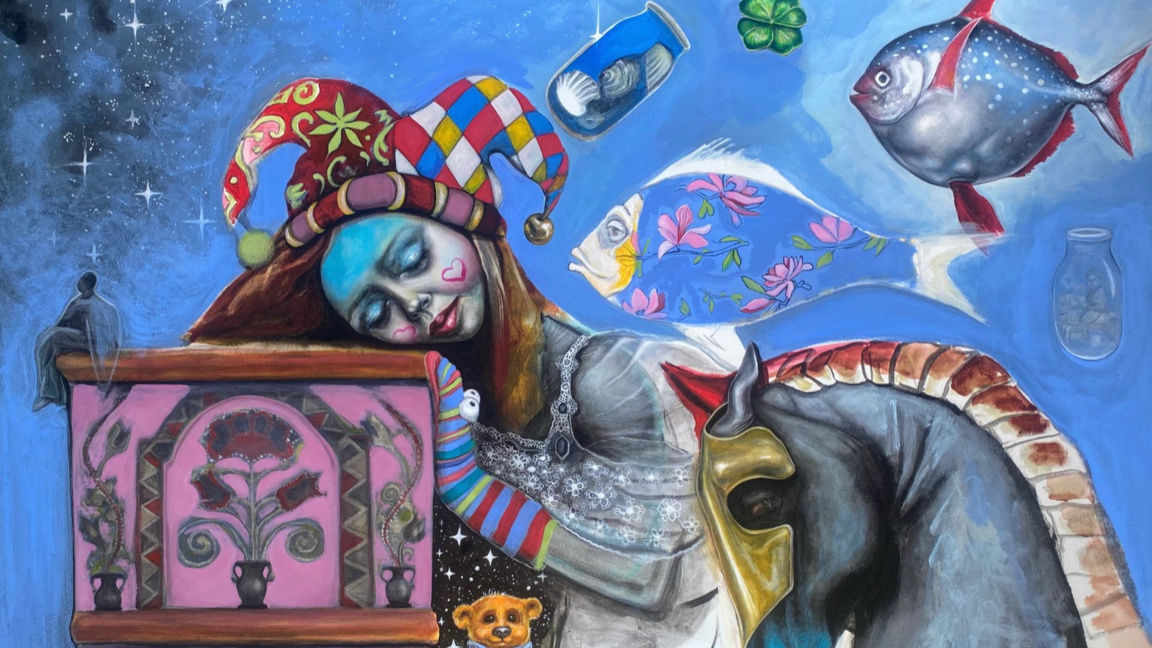 Актрисата Диана Димитрова откри изложба "Сънища и сенки"