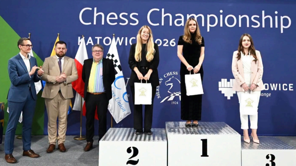 Nurgyul Salimova 3e au championnat d'Europe d'échecs en Pologne