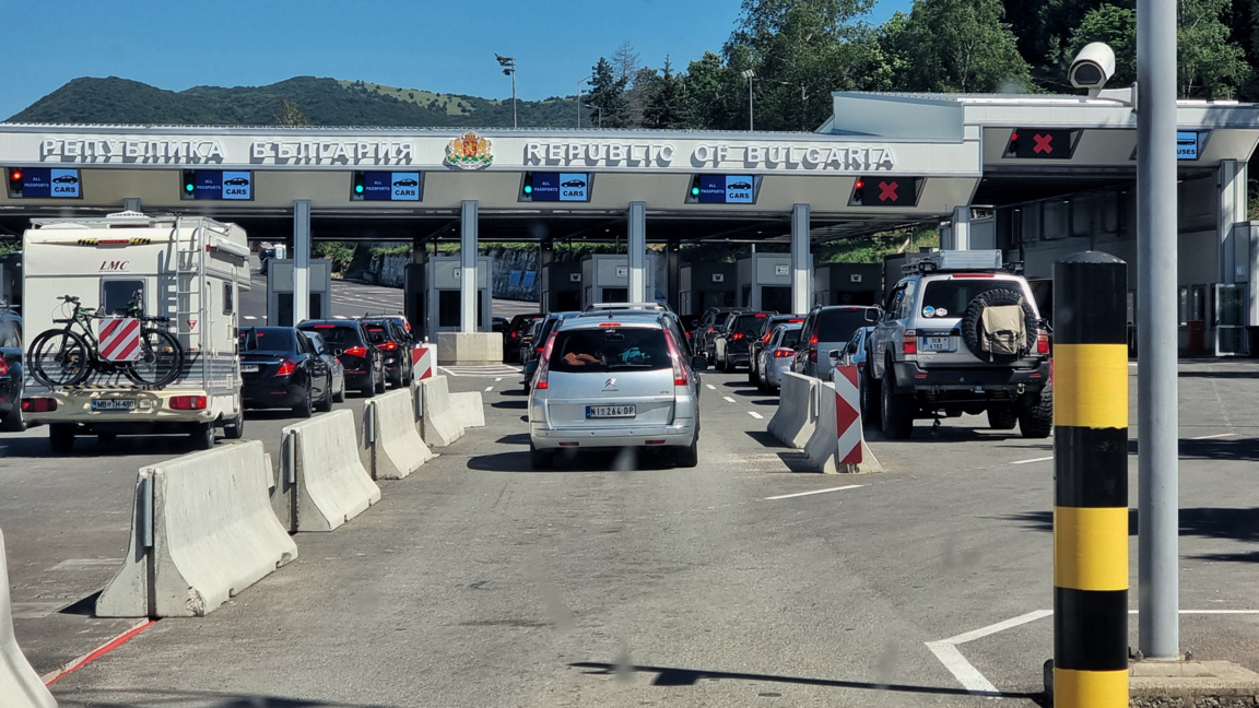 Intense traffic at the border with Serbia