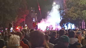 Студенти с масов митинг в Белград преди изборите в Сърбия
