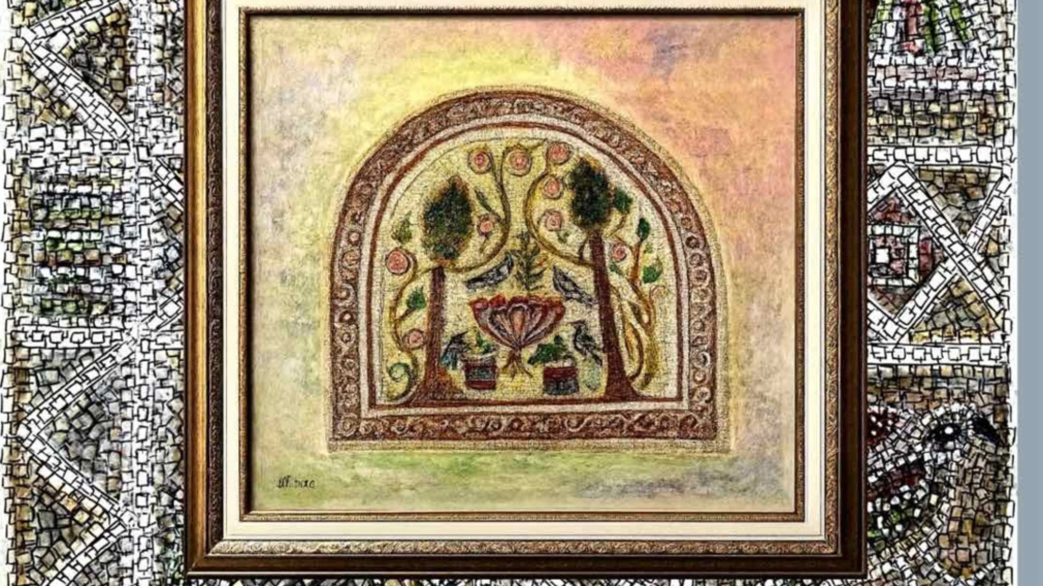 Katja Lekowa setzt das antike Mosaik „Das Paradies“ aus Serdika neu auf Glas um