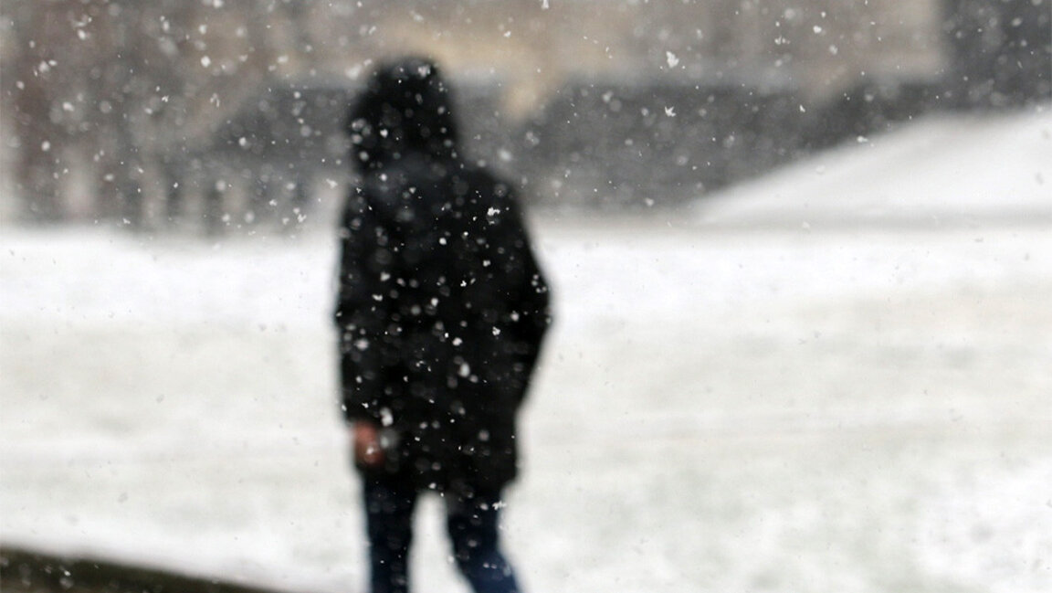 Colder weather with snowfall on Monday
