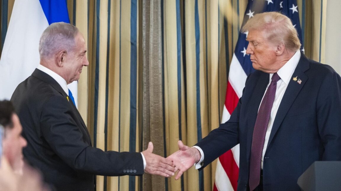 Президентът на САЩ Доналд Тръмп и премиерът на Израел Бенямин Нетаняху
