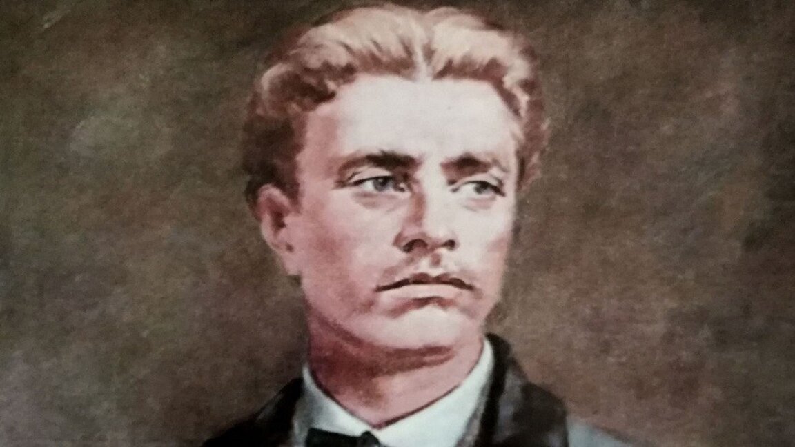 Portret i Vasill Levskit nga viti 1987, piktore: Ruska Marinova